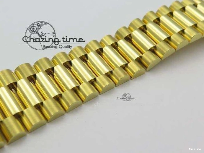 MiroTime 0219 DayDate 40mm BP-Maker 228238 YG Wrapped Gold Roman Dial (Fluted Bezel) On YG Bracelet ETA Attractive 3848